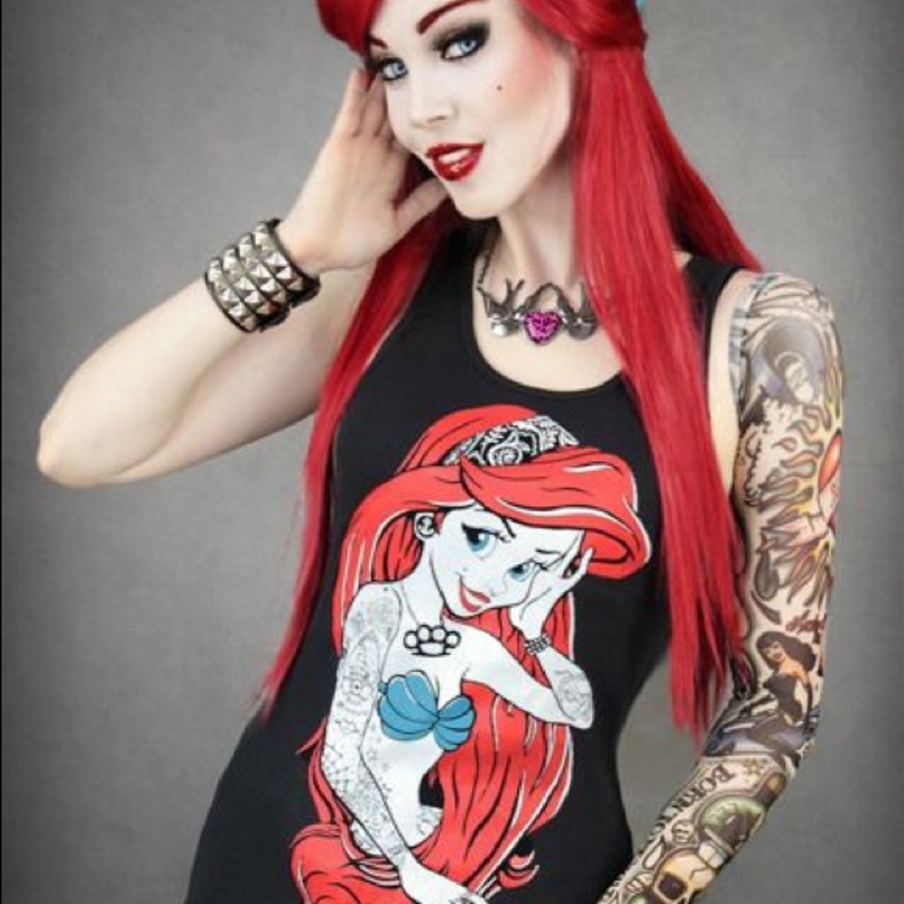 Disney’s Ariel the little Mermaid Rebel Tattoo Top